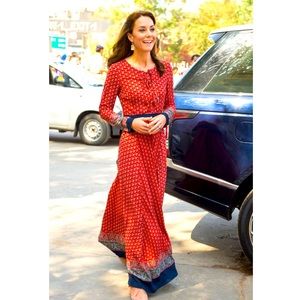 ASO Kate Middleton / Duchess of Cambridge NWT Glamorous Dress from India Tour